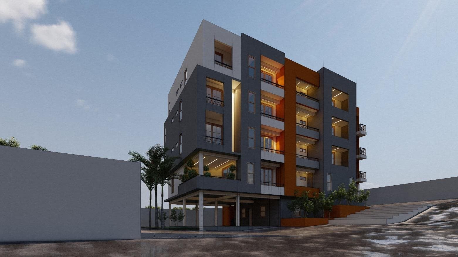 Kasongna Apartment Building — architectural rendering