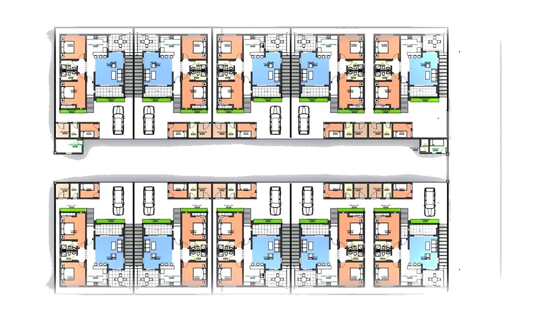 Logements semi-collectifs — plan 1
